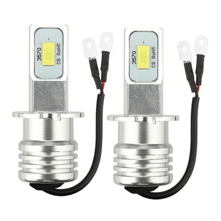 2x H3 LED-sett 100W 10000lm Tåkelys