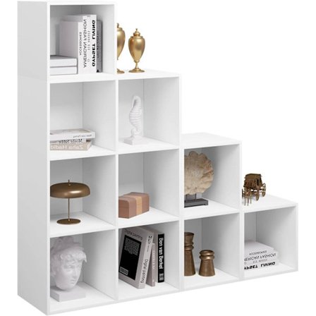 Rootz Modular DIY-bokskåp - Bokhylla - Förvaringsorganisator - Anpassningsbar, hållbar, enkel montering - 120 cm x 120 cm x 30 cm