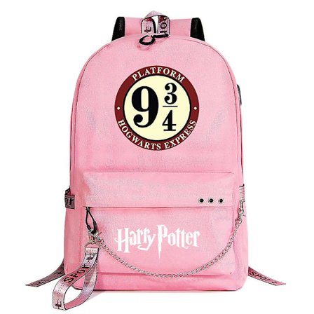 Harry Potter Rygsæk Til Teenagere - Drenge Og Piger Fashionable Skole Taske - Tegneserie Design Med Stor Kapacitet Til Rejser - Studerendes Casual 