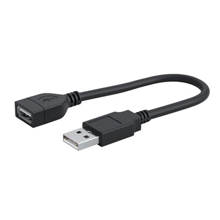 USB 2.0 hane till hona sladd Kabel USB 2.0 förlängningskabel Dataöverföringslinje 90° vinklad rak/armbågs USB kontaktsladd