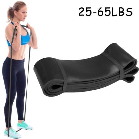 Fitnessbånd premium motstandsbånd gymnastikkbånd laget av naturlig latex svart