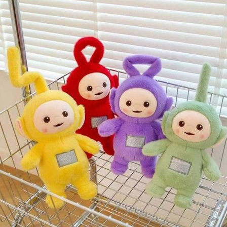 4-delars Teletubbies plyschleksaksset, 23 cm, flerfärgad