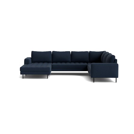 Rouge U-sofa, venstrevendt - Wind Mørkeblå - 344x254x89 - Sofa, u-sofa