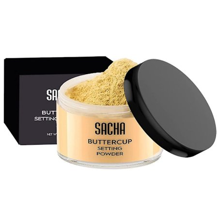 2 st Sacha Buttercup Setting Powder - Fint Malet Och Blixtvänlig