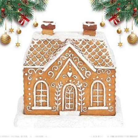 Julstuga Hus -koriste suitsukepoltin, kodin savupiipun koristeet