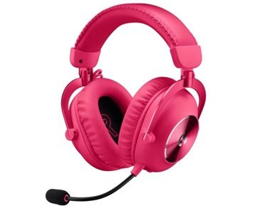 Logitech PRO X 2 LIGHTSPEED Wireless Gaming Headset - Magenta - Trådlöst gamingheadset i proffsklass