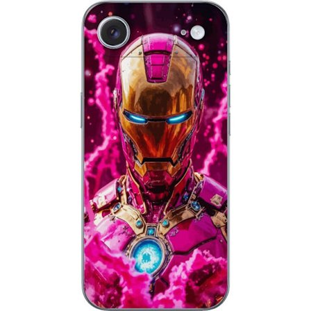 Kompatibel Mobilcover til Apple iPhone 17 Air Kantet grøn figur i pixeleret fantasiverden med træhus og dyr i retro spilmiljø