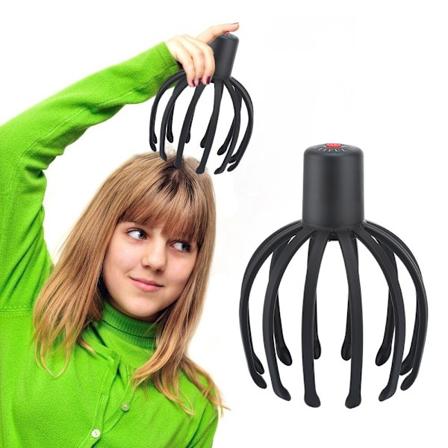 Høykvalitets blekksprutformet hodemassasje Svart