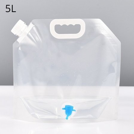 5/10L Bärbar Camping Vattenpåse Vikbar Stor vattenbehållare Utomhus 10 liters vattenpåsar Hopfällbar vattenförvaringshink