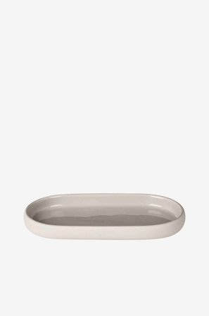 Blomus - Tarjotin SONO 10x19 cm - Beige - Kylpyhuoneen tarvikkeet - - Homeroom