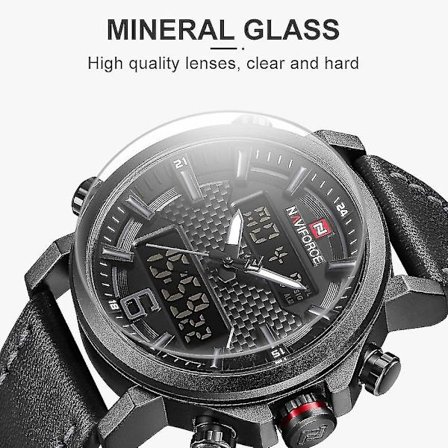 Naviforce 9135 Men Led Analog Klocka Quartz Watch