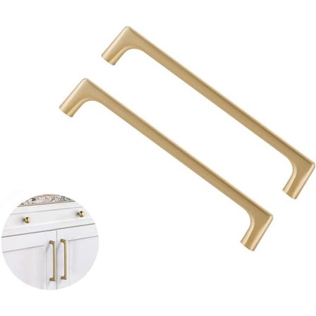 stk - Skabsgreb - hulafstand 160 mm - zinklegering greb - inklusive skruer