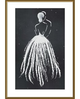 Broderikit Tavla Elegant Dam - Nova Sloboda