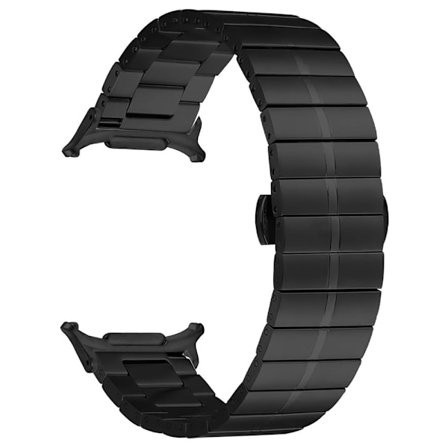 Samsung Galaxy Watch Ultra 47 mm stilig klokkerem i rustfritt stål med erstatningsarmbånd - Svart