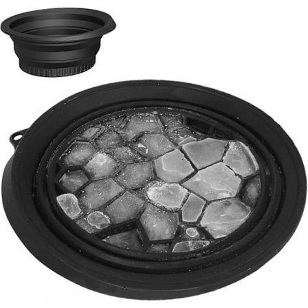 Ansiktsisbadkar, Ansiktsvaskebalje, Sammenleggbar vaskebalje i silikon med isbrett, Kaldt ansiktsbad, Hurtigkjølende ansiktsbløtlegging, Hudpleie B