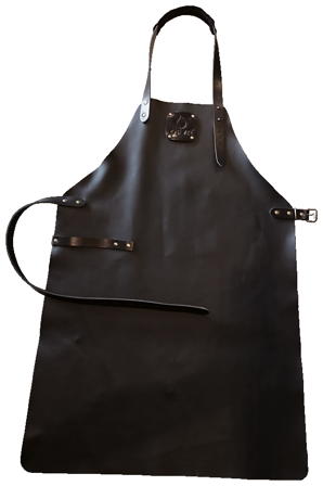 OFYR Leather Apron Black Förkläde läder Svart, Kläder