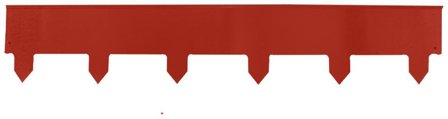 Weibulls 700028 Kantlist zink, 100 x 18 cm, 3-pakk Rød, Avling