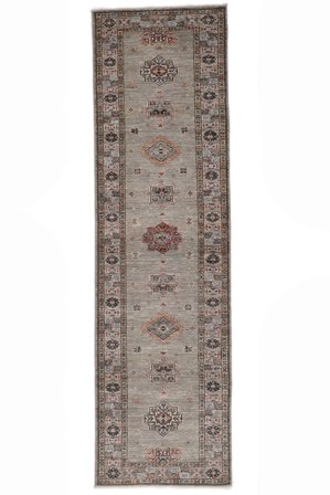 Kazak Ariana Rug Oriental Runner Brown (Wool, Afghanistan)