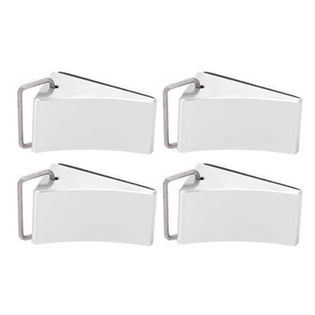 4 STK RC Modellbil Hjulkloss God Fiksering Anti-skli Bunn RC Aluminiumslegering Hjulkloss for Redcat Gen8 for Axial SCX10 Sølv