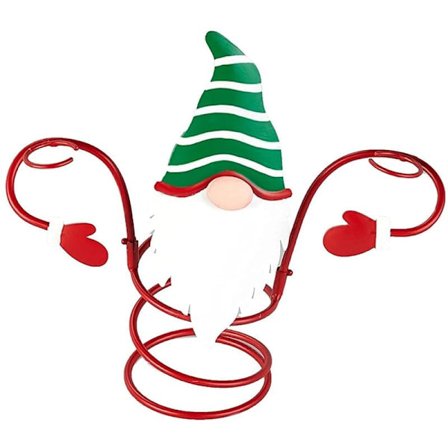 Vinflaskeholder i glass til benkeplate til jul, holder 1 vinflaske og 2 glass til borddekorasjon A