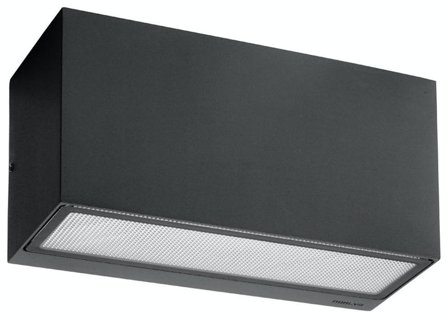 Norlys Asker 1514 Väggarmatur E27, ned, 46W, IP54 Grafit, Belysning