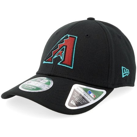New Era - MLB Black flexfit Czapka Z Daszkiem - Arizona Diamondbacks MLB Player Replica M-Crown 39THIRTY Black Flexfit @ Hatstore
