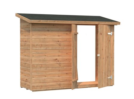 Palmako Leif Förråd 2,3 m²/inv. 2,2 m², brun impregnerad, Stugor & förråd