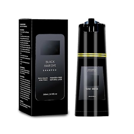 Hårfarve Shampoo af høj kvalitet, Polar Hair Care 3 i 1 Instant Hårfarve Shampoo, Naturlig Hårfarve Shampoo til Kvinder Mænd, Hårfarve Shampoo til 