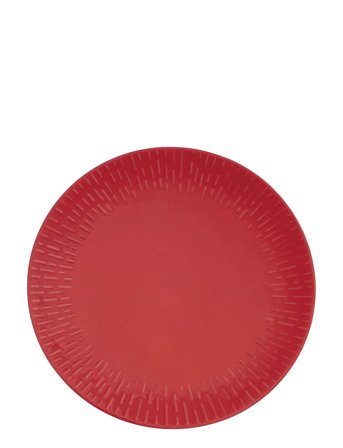 Confetti Chili Middags Tallerken M/Relief Porcelæn 1 Stk 27,5 Cm Red Aida