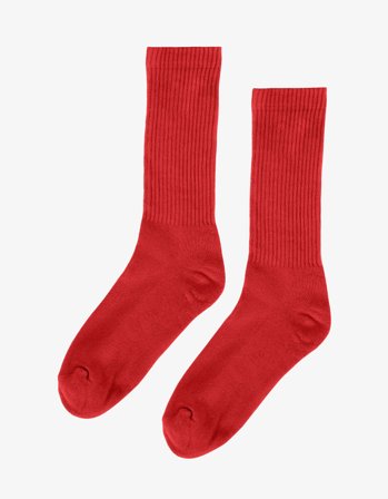 Organic Active Sock - Scarlet Red - 41-46