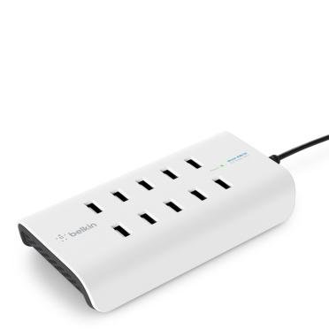 Belkin ROCKSTAR ladestasjon - 10 x 4-pins USB-type A - 120 watt