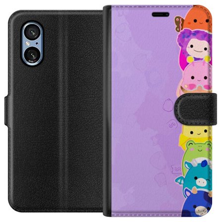 Kompatibel Tegnebogsetui til Sony Xperia 5 V Mørk silhuet af Jesus med tornekronen mod sort baggrund med stærk kontrast og hvid typografi