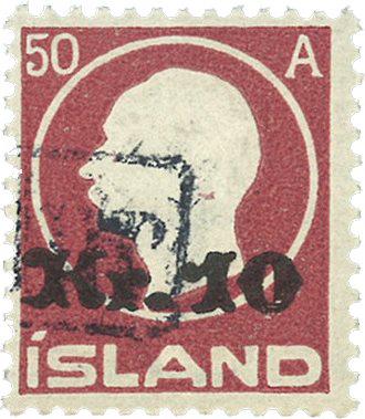 Island 1925 - AFA 119 - Stemplet