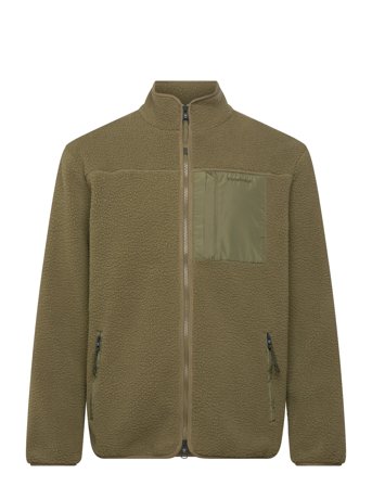 Loose Fit Zip Fleece - Grs/Vegan Khaki Knowledge Cotton Apparel