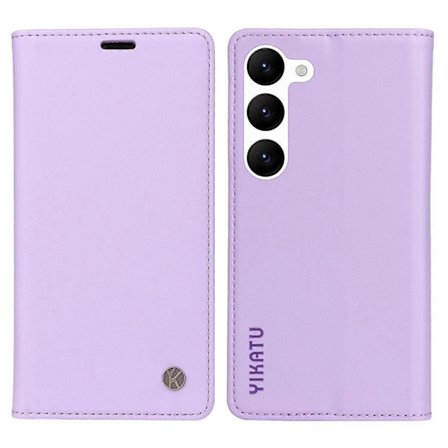 YIKATU YK-001 Kompatibel med Samsung Galaxy S23 PU Läder Stöttåligt Fodral F8O Magnetisk Automatisk Stängning Telefon-lingling}