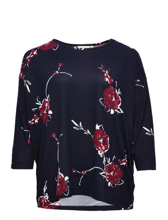 Caralba 3/4 Top #5 22 Langærmet T-shirt Navy ONLY Carmakoma