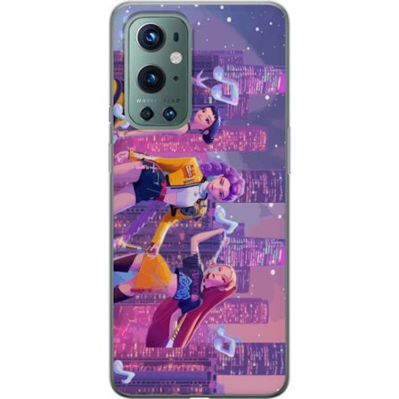 Yhteensopiva Puhelinkuori OnePlus OnePlus 9 Pro Tulevaisuutta ennakoiva K-Pop Demon Hunters tyttöryhmän kuvitus neonkaupungin popkulttuuriestetiikal