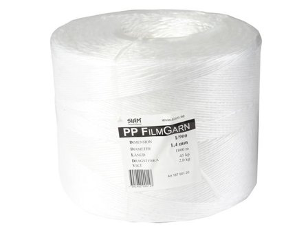 Bindgarn PP 1-tråd/950 2kg/st, 1800m - Lyreco - Emballage och lagerutrustning - Bindgarn gummiband och stift - Bindgarn