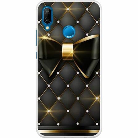 Huawei P20 Lite Premium Skal Gyllene Rosett