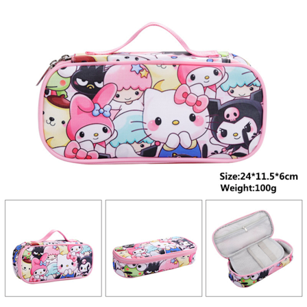 Sanrio My Melody -kyn laukku, kyn kotelo, meikkipussi, kosmetiikkalaukku, tarvikekotelo, gadget-j rjest j laukku, lahja lapsille, aikuisille, 