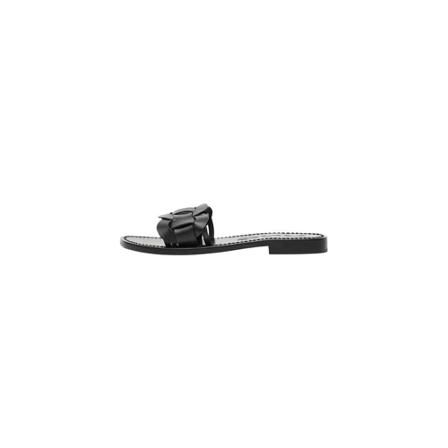 Mango Leather braided Sandaler Sort, Dame Sandaler, Størrelse: 37 EU