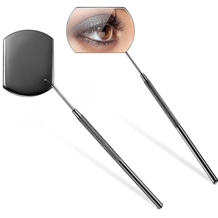 2 delar Lash Mirror, Spegel för ögonfransar, Stor fyrkantig spegel
