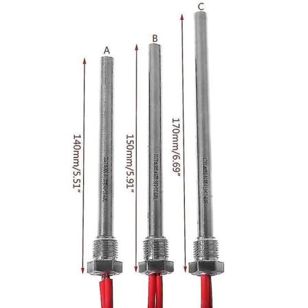350w 220v Igniter Hot Rod puupellettihella 10*140/150/170mm M16*1.5 10x140mm / 10x150mm / 10x170mm -xx A