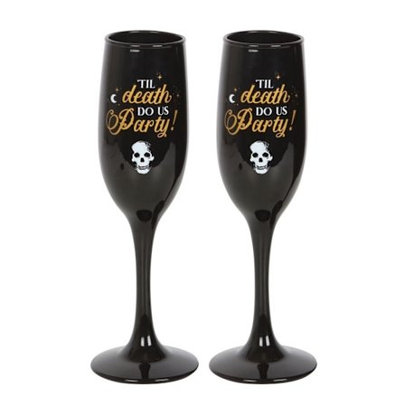 Something Different Till Death Do Us Party Champagne Flute Set