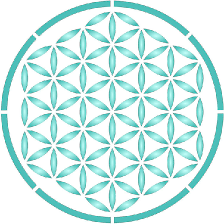 Livets Blomst Sjablong - 13 X 13cm (l) Gjenbrukbar Hellig Geometri Mandala Veggsjablong