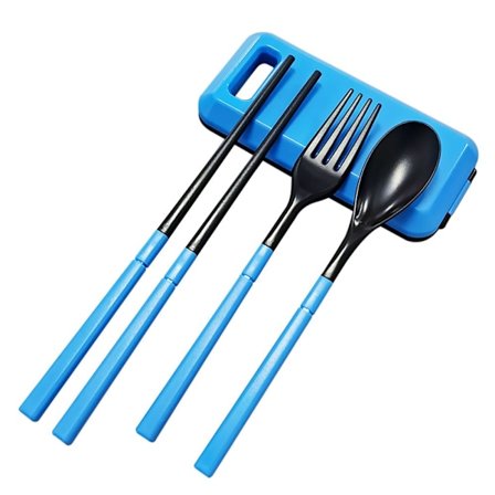 Sammenleggbart middagsservise, servise, BLÅ