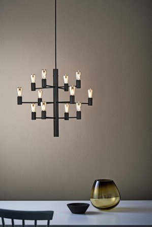 Manola 12 taklampe - sort