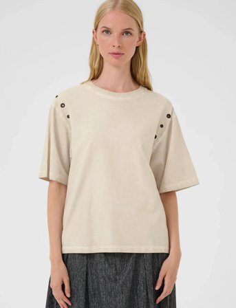 Karen By Simonsen Kbbecilla Tee - Cream - XS