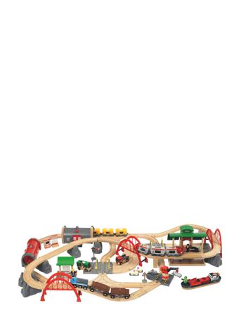 Deluxe Zip Set Toys Toy Cars & Vehicles Toy Vehicles Trains Multi/mönstrad BRIO