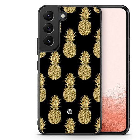 Bjornberry Skal Samsung Galaxy S22 Plus 5G -Guldiga Ananas